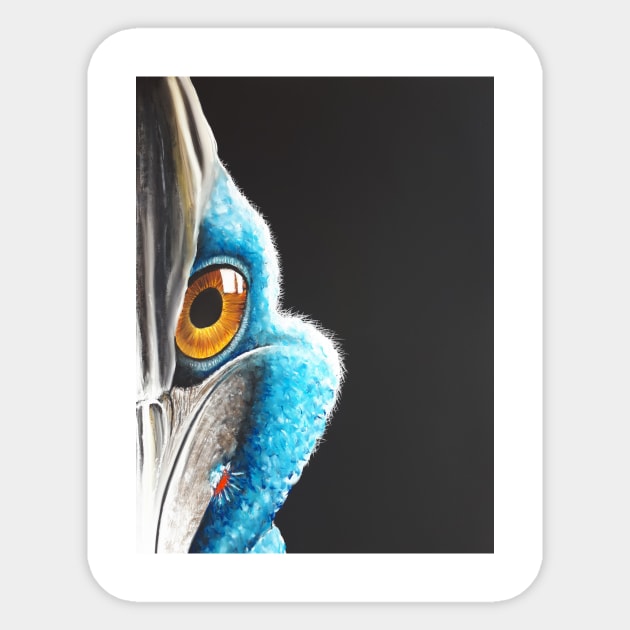 Cassowary Sticker by dylanshelmerdine